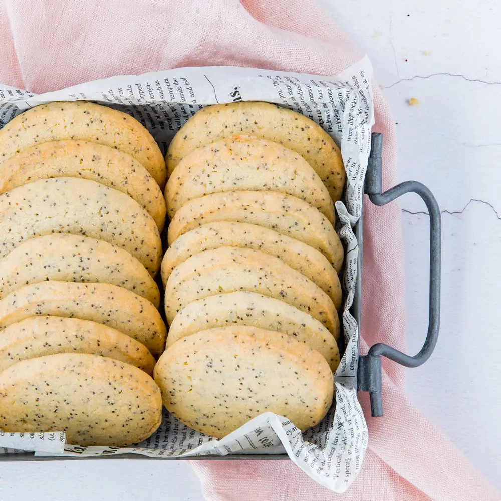 Citroen Maanzaad Shortbread Koekjes Laura S Bakery