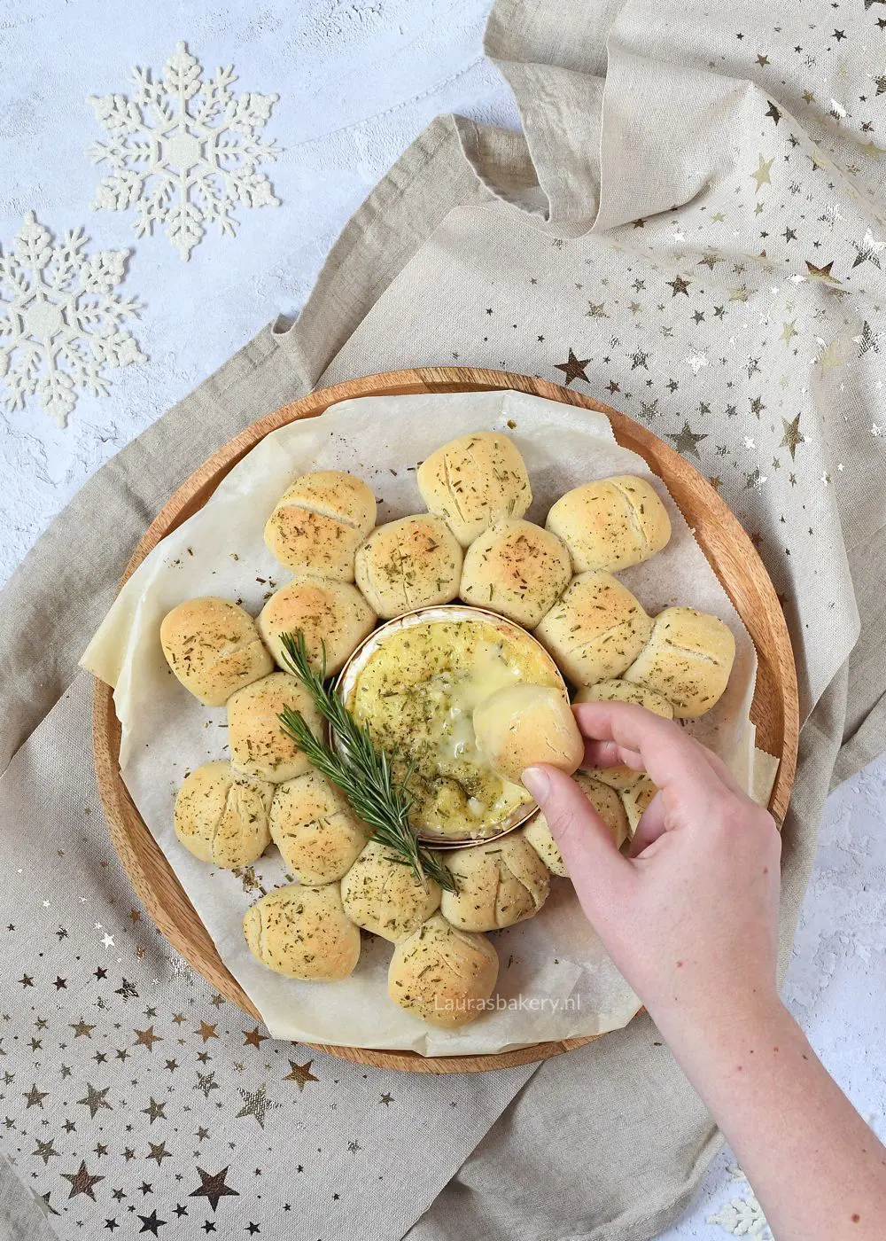 Broodkrans met camembert