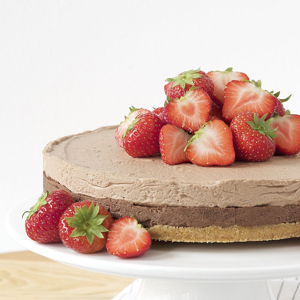 Chocolademousse Taart Met Aardbeien Laura S Bakery