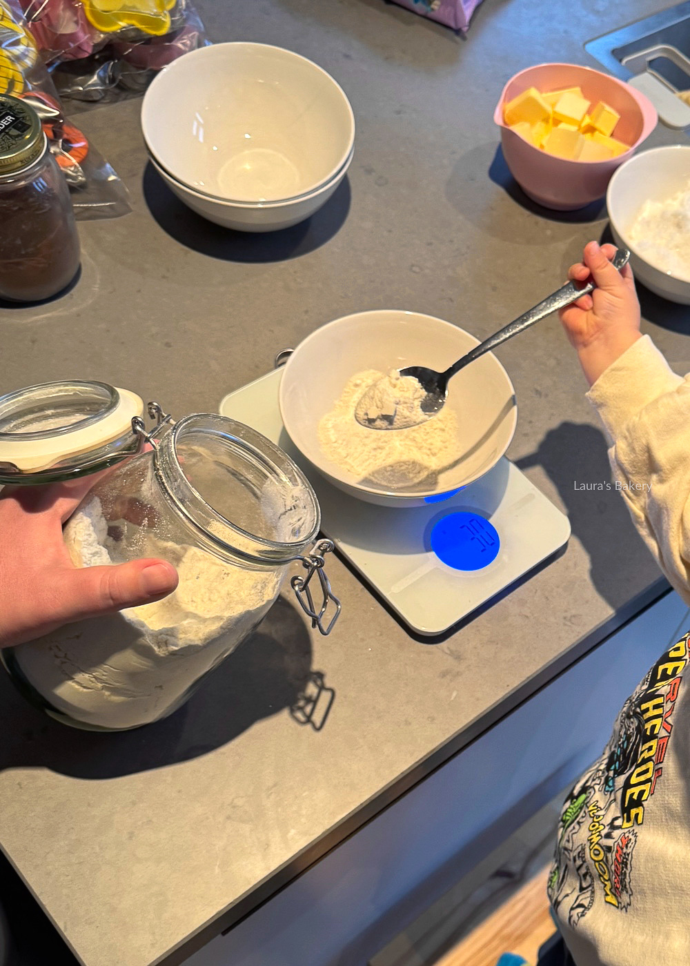 Koekjes bakken met kinderen